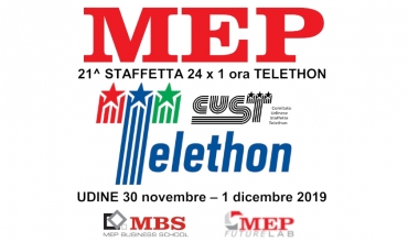 TELETHON 2019 - MEP READY TO TAKE PART IN THE RELAY 24X1H - UDINE 2019